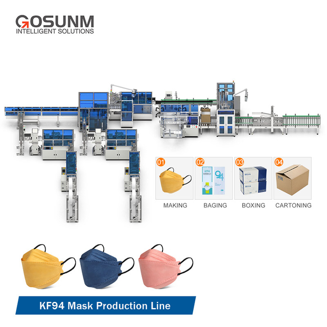 3D (KF94) Машина для изготовления масок - производственная линия для упаковки и запечатывания масок