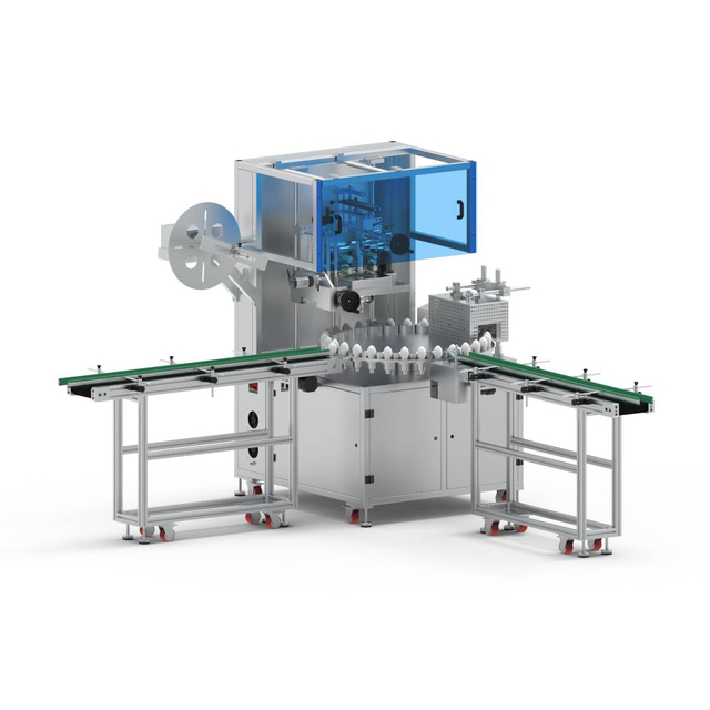 Этикетировочная машина с термоусадочной этикеткой для яиц