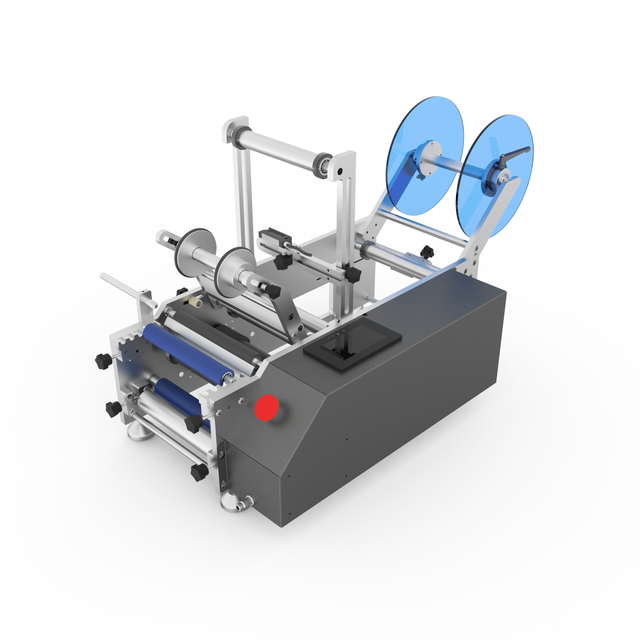 Полуавтоматическая этикетировочная машина для круглых бутылок