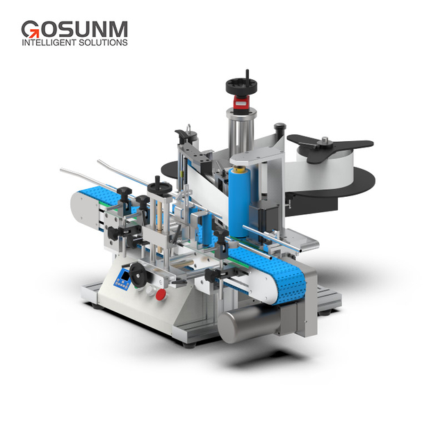 Автоматическая небольшая настольная этикетировочная машина для круглых бутылок