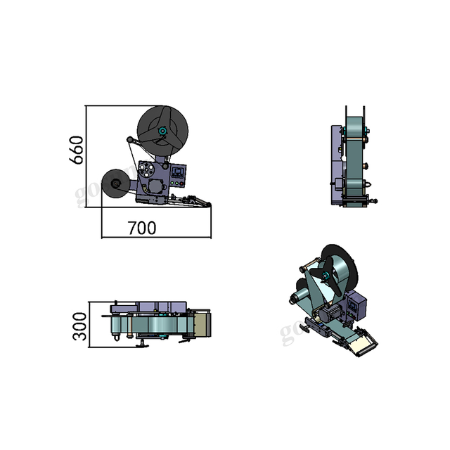 Этикетировочная головка с плоской поверхностью для производственной линии